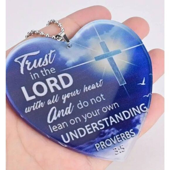 Trust in the Lord Car Mirror Ornament - Brand New - Picture 3 of 8